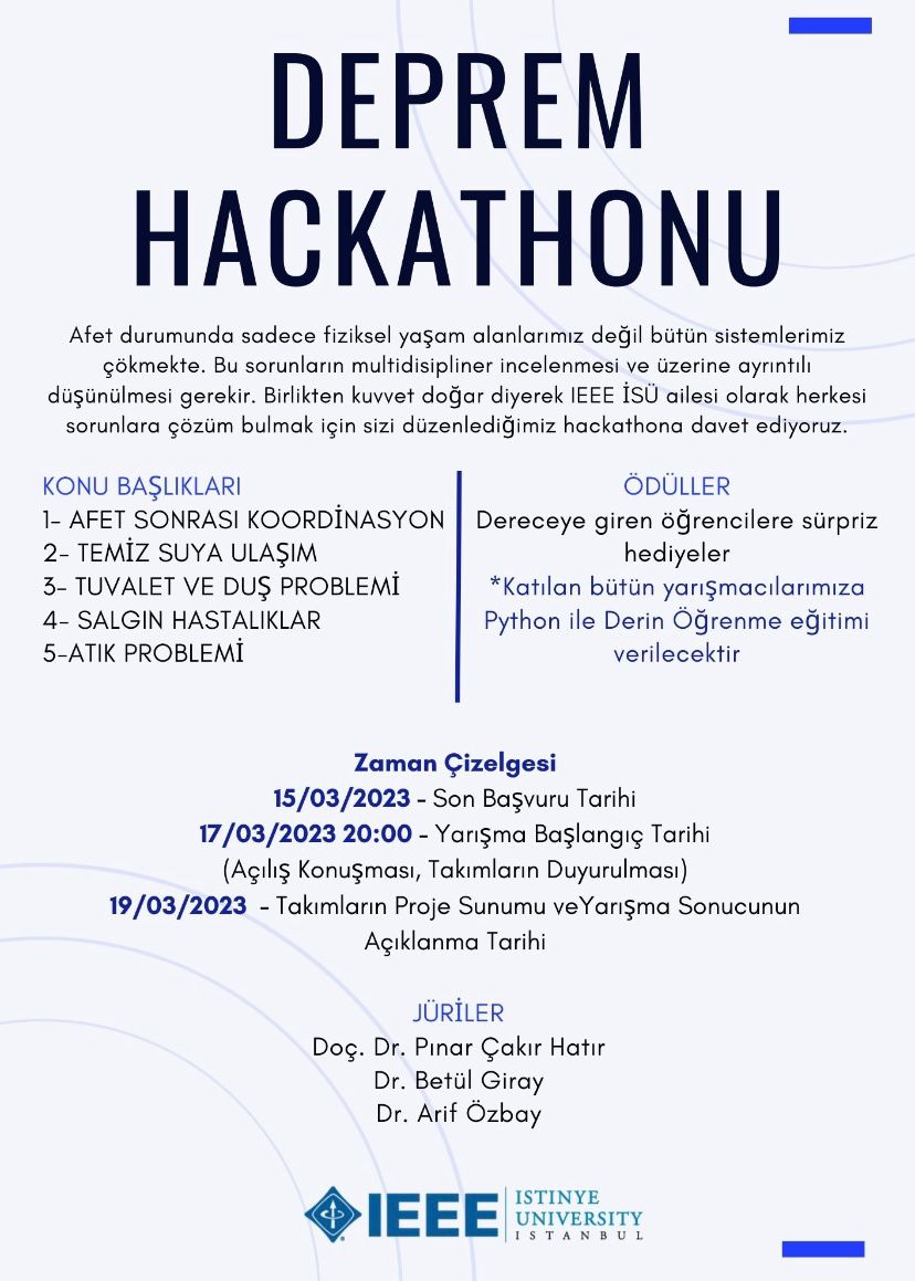 Deprem Hackathonu